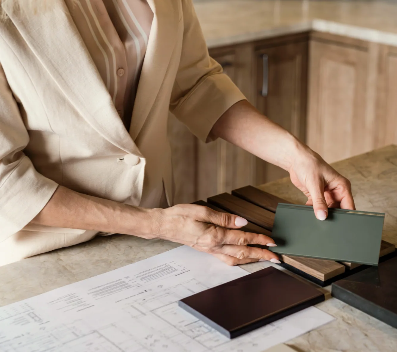 Kitchen materials and design planning